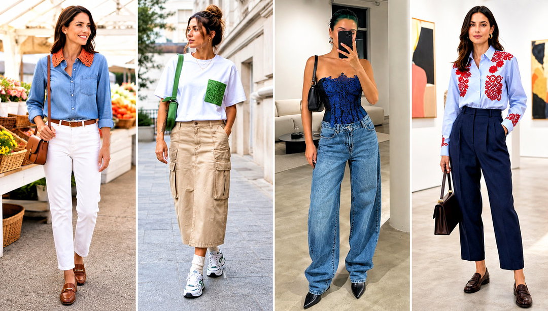 20 Crochet and Fabric Top Outfit Ideas for Warm Weather