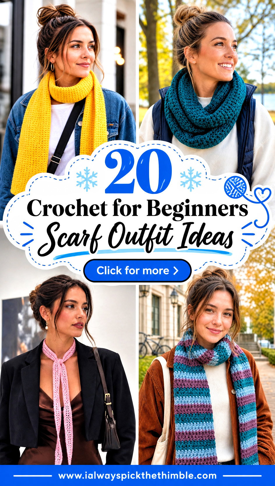 20 Crochet for Beginners Scarf Outfit Ideas for Winter - 20 Crochet for Beginners Scarf Outfit Ideas for Winter