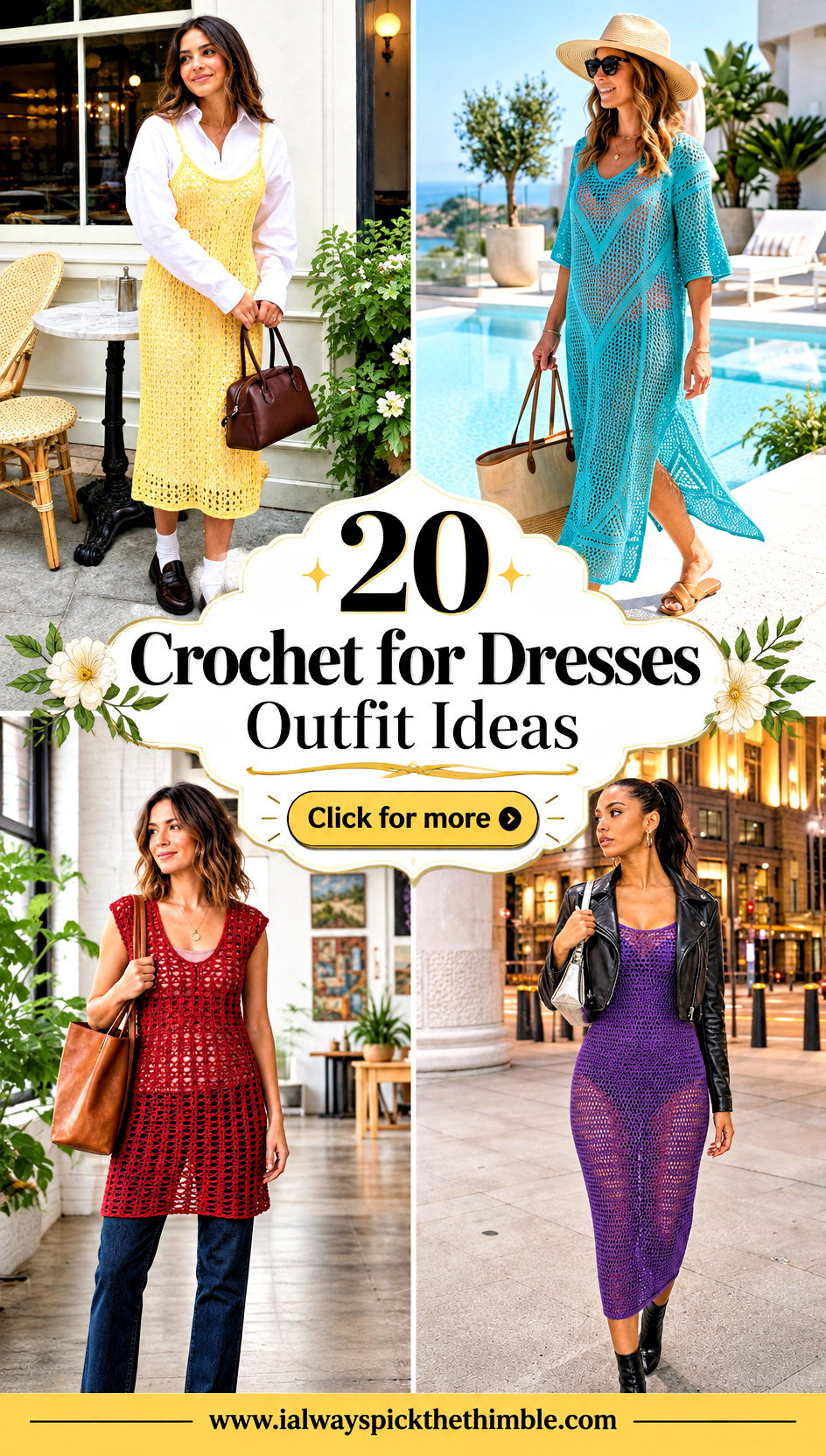 20 Crochet for Dresses Outfit Ideas for Summer Occasions - 20 Crochet for Dresses Outfit Ideas for Summer Occasions