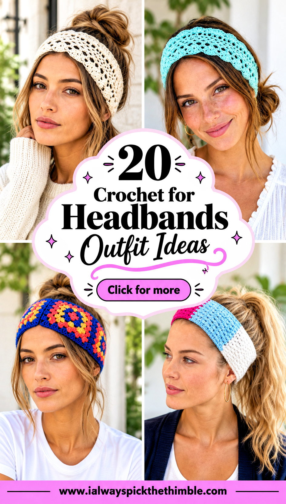 20 Crochet for Headbands Outfit Ideas for Simple Updos - 20 Crochet for Headbands Outfit Ideas for Simple Updos
