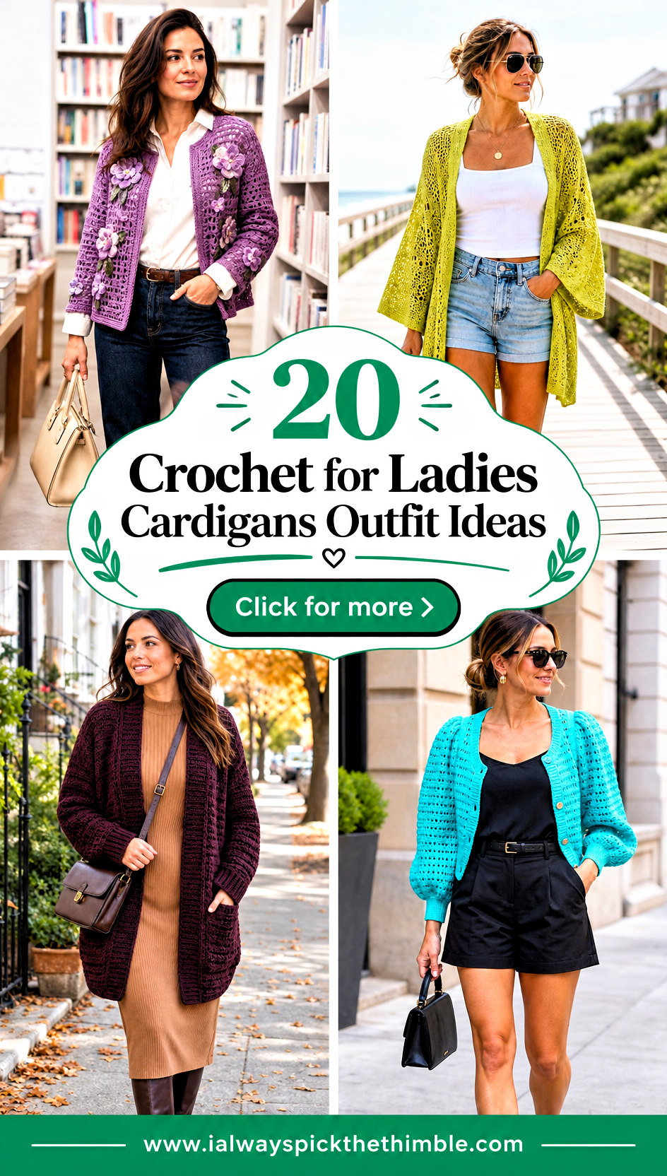 20 Crochet for Ladies Cardigans Outfit Ideas for Workdays - 20 Crochet for Ladies Cardigans Outfit Ideas for Workdays