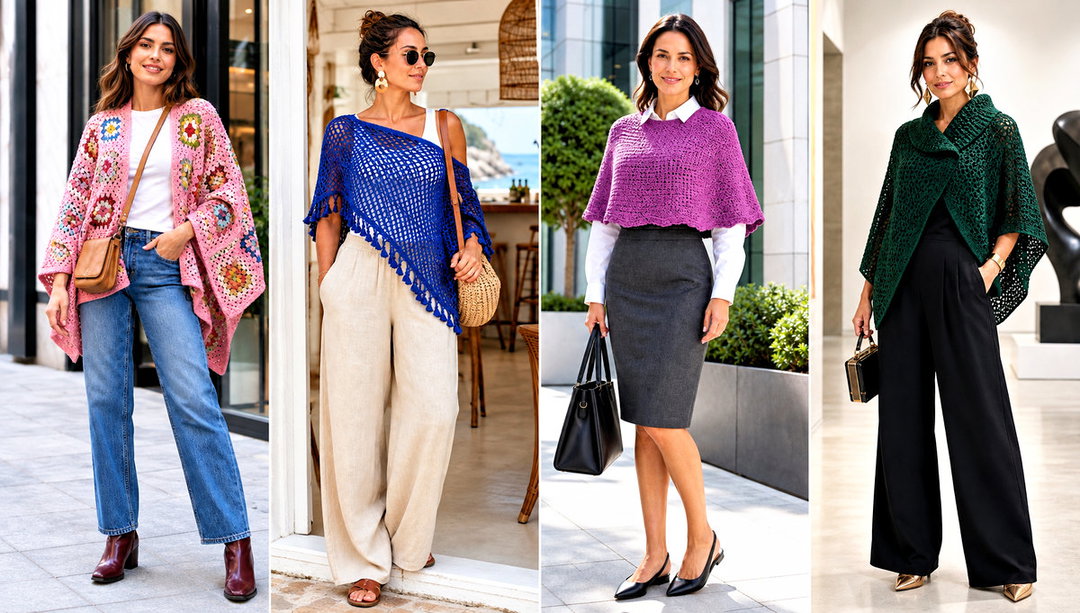 20 Crochet for Poncho Outfit Ideas for Cozy Layers