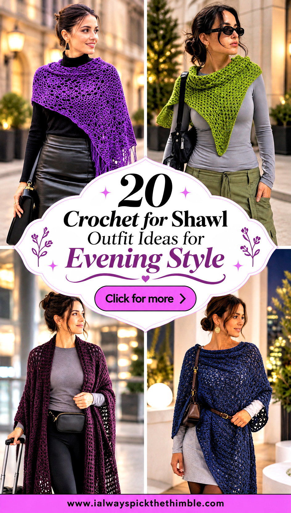 20 Crochet for Shawl Outfit Ideas for Evening Style - 20 Crochet for Shawl Outfit Ideas for Evening Style