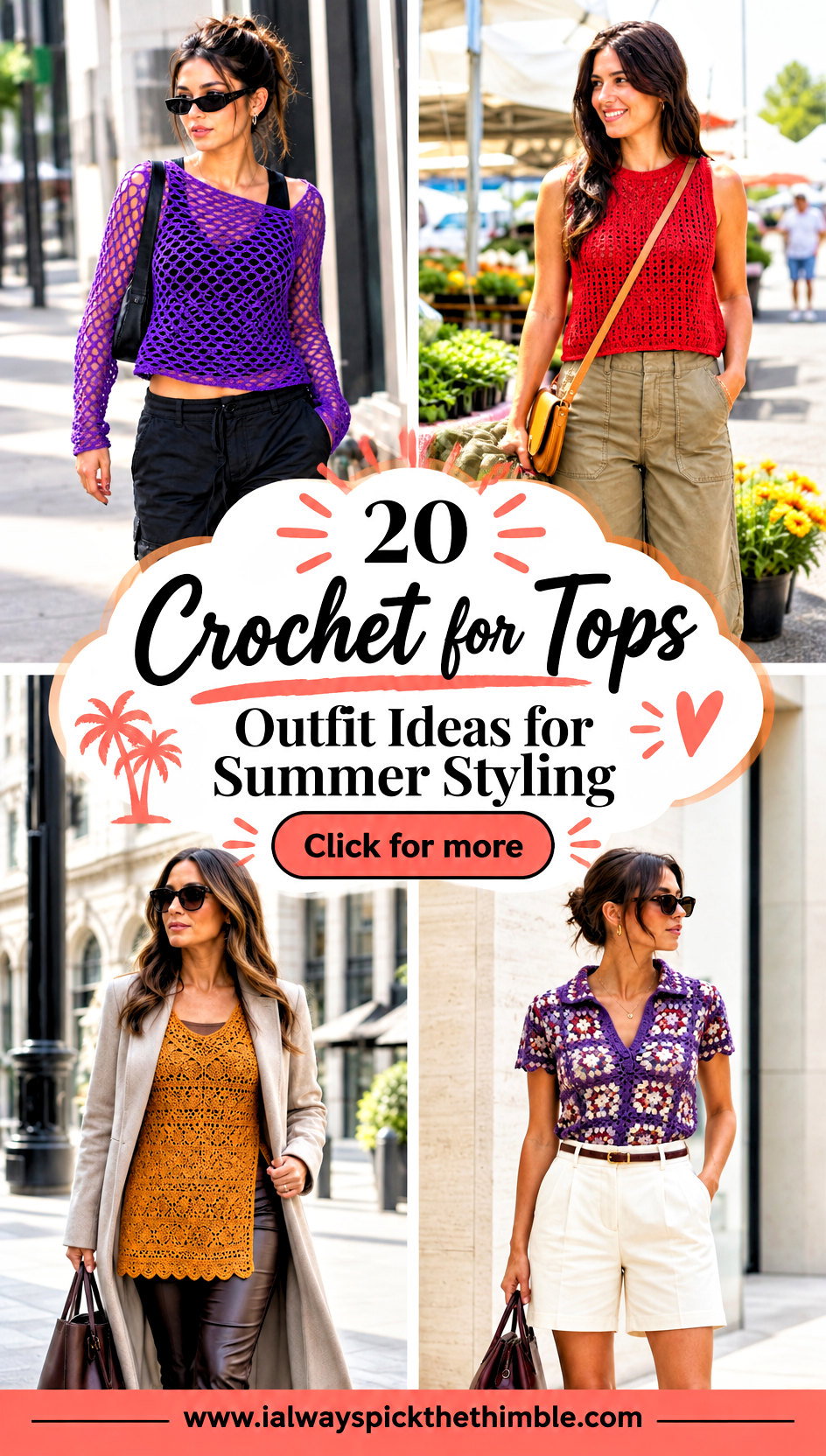 20 Crochet for Tops Outfit Ideas for Summer Styling - 20 Crochet for Tops Outfit Ideas for Summer Styling