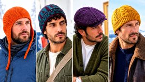 20 Crocheted Men’s Hats Outfit Ideas for Everyday Warmth