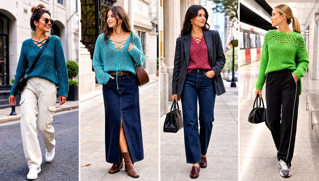 20 Cross My Heart Crochet Sweater Outfit Ideas for Brunch