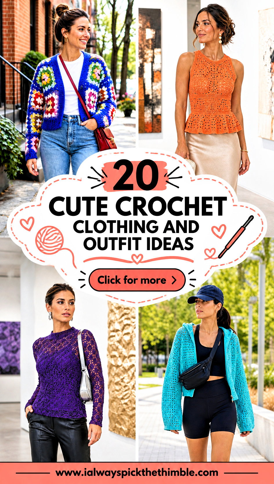 20 Cute Crochet Clothing and Outfit Ideas for Daily Wear - 20 Cute Crochet Clothing and Outfit Ideas for Daily Wear