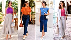 20 Dainty Crochet Top Outfit Ideas for Soft Feminine Style