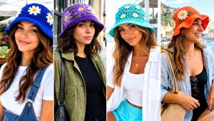20 Daisy Crochet Bucket Hat Outfit Ideas for Festival Days