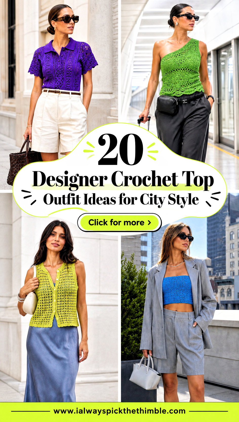 20 Designer Crochet Top Outfit Ideas for City Style - 20 Designer Crochet Top Outfit Ideas for City Style