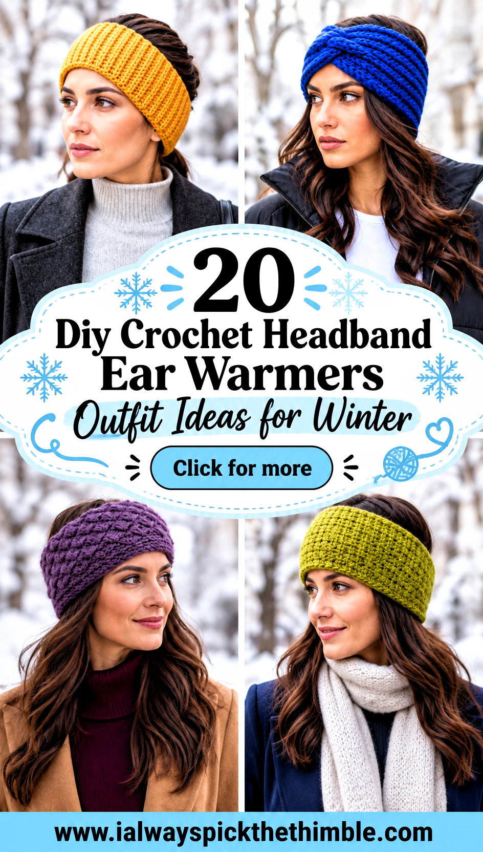 20 Diy Crochet Headband Ear Warmers Outfit Ideas for Winter - 20 Diy Crochet Headband Ear Warmers Outfit Ideas for Winter