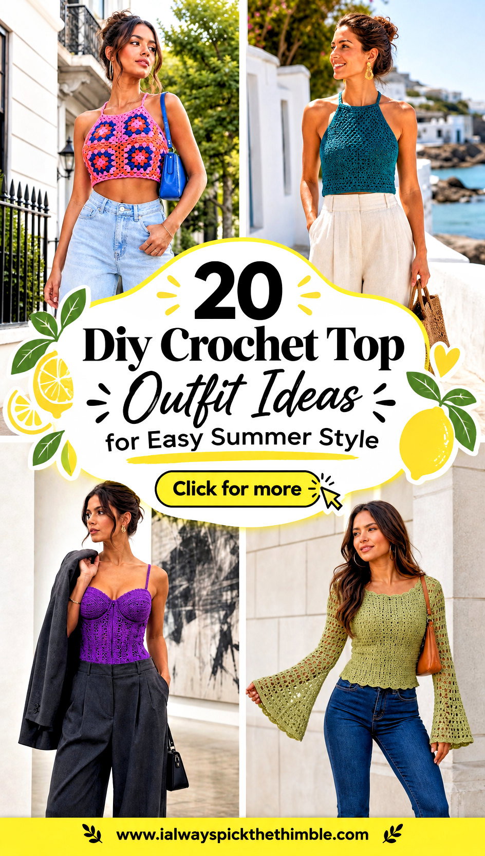 20 Diy Crochet Top Outfit Ideas for Easy Summer Style - 20 Diy Crochet Top Outfit Ideas for Easy Summer Style