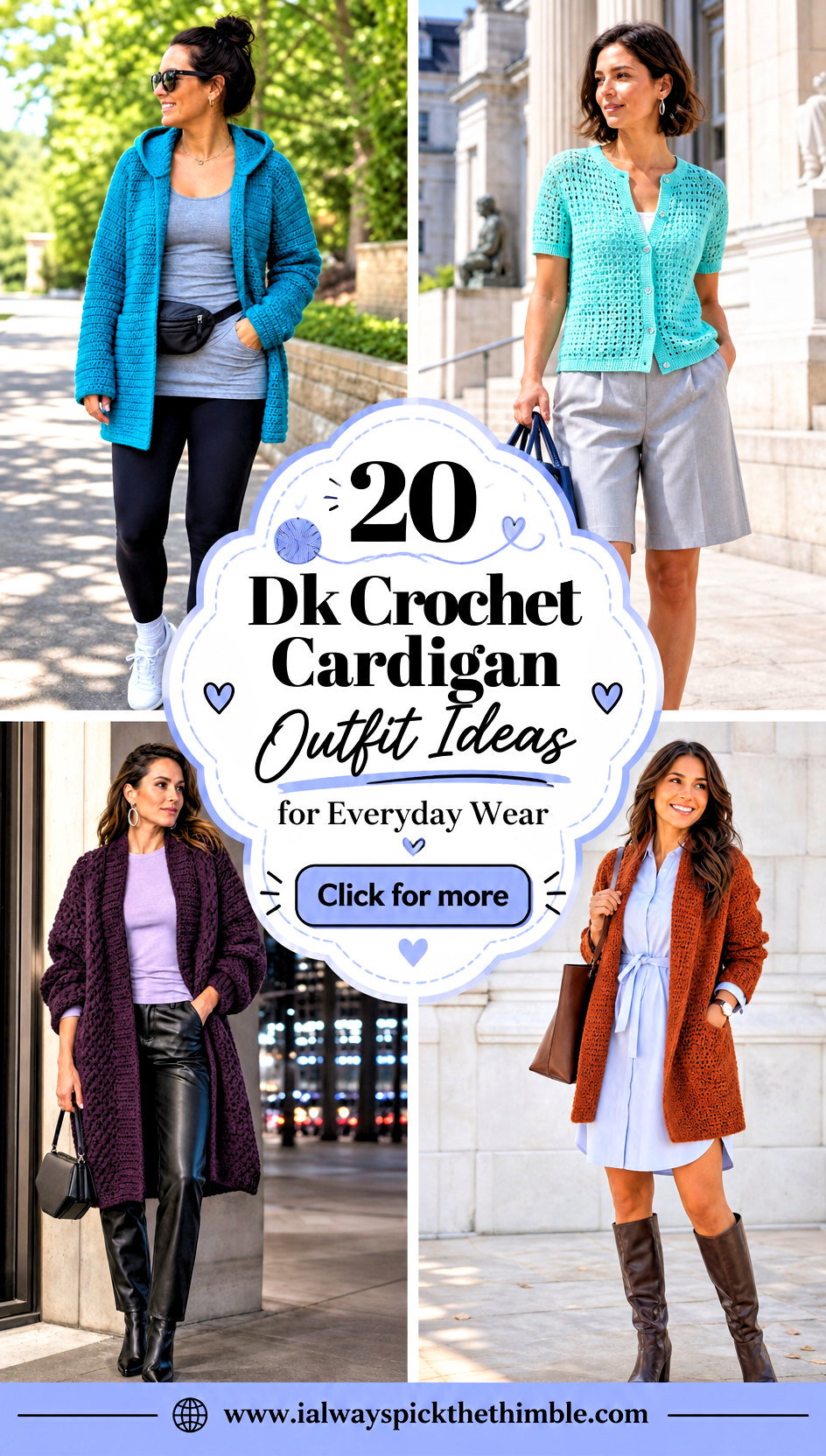 20 Dk Crochet Cardigan Outfit Ideas for Everyday Wear - 20 Dk Crochet Cardigan Outfit Ideas for Everyday Wear