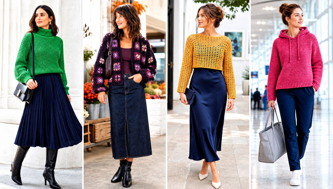 20 Dk Weight Crochet Sweater Outfit Ideas for Chilly Days