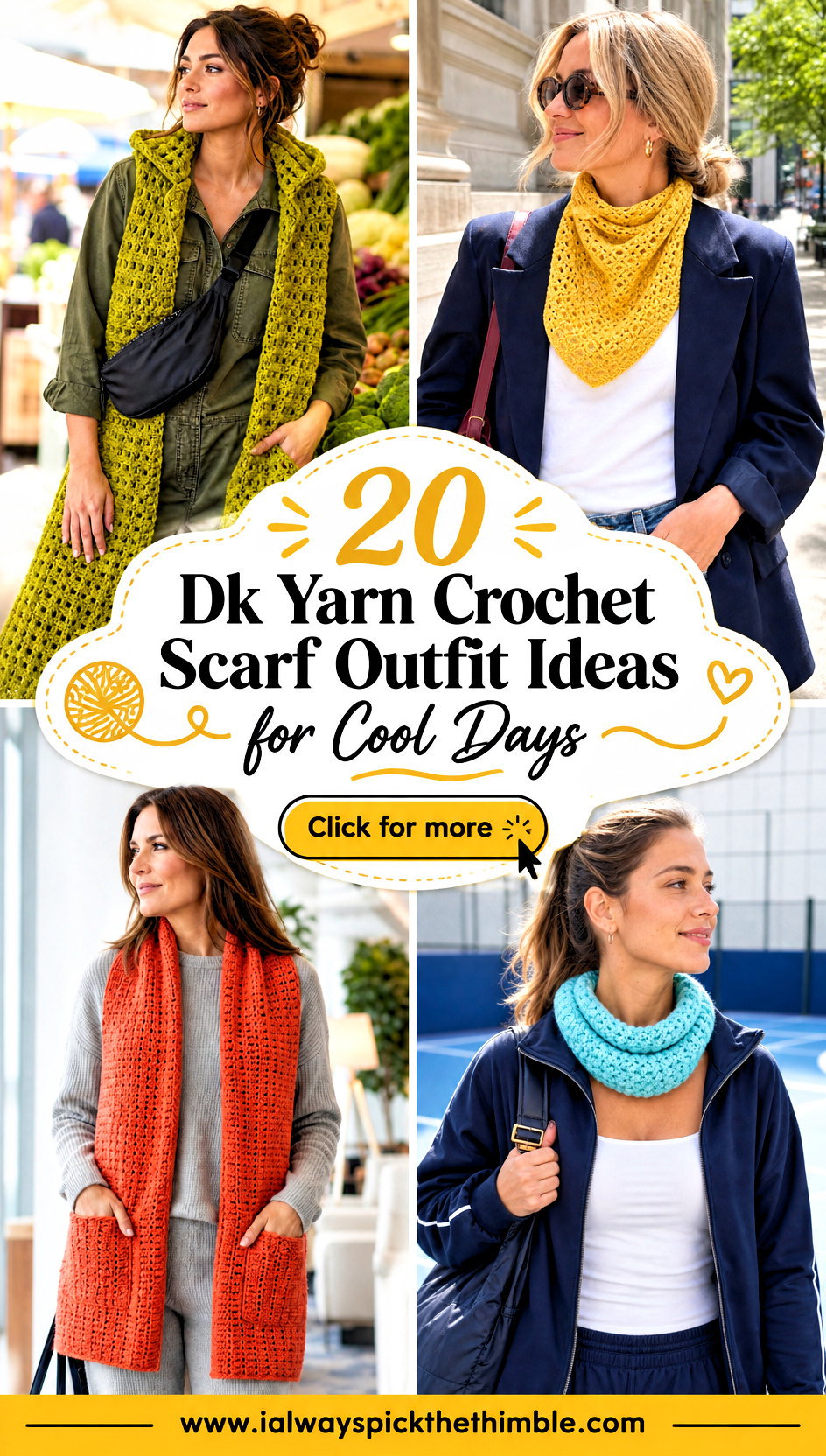 20 Dk Yarn Crochet Scarf Outfit Ideas for Cool Days - 20 Dk Yarn Crochet Scarf Outfit Ideas for Cool Days