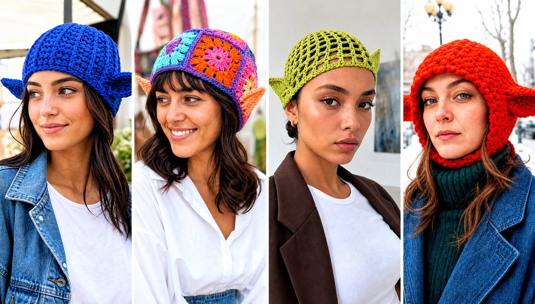20 Dobby Crochet Hat Outfit Ideas for Playful Looks