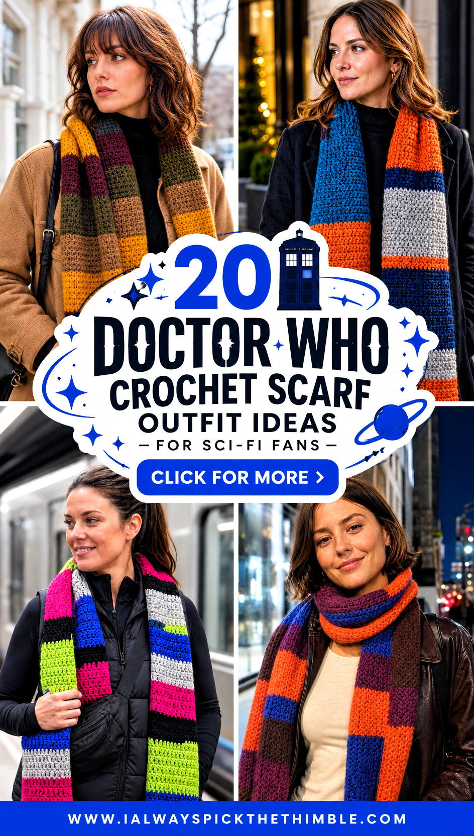 20 Doctor Who Crochet Scarf Outfit Ideas for Sci-Fi Fans - 20 Doctor Who Crochet Scarf Outfit Ideas for Sci-Fi Fans
