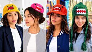 20 Domo Kun Crochet Hat Outfit Ideas for Casual Days