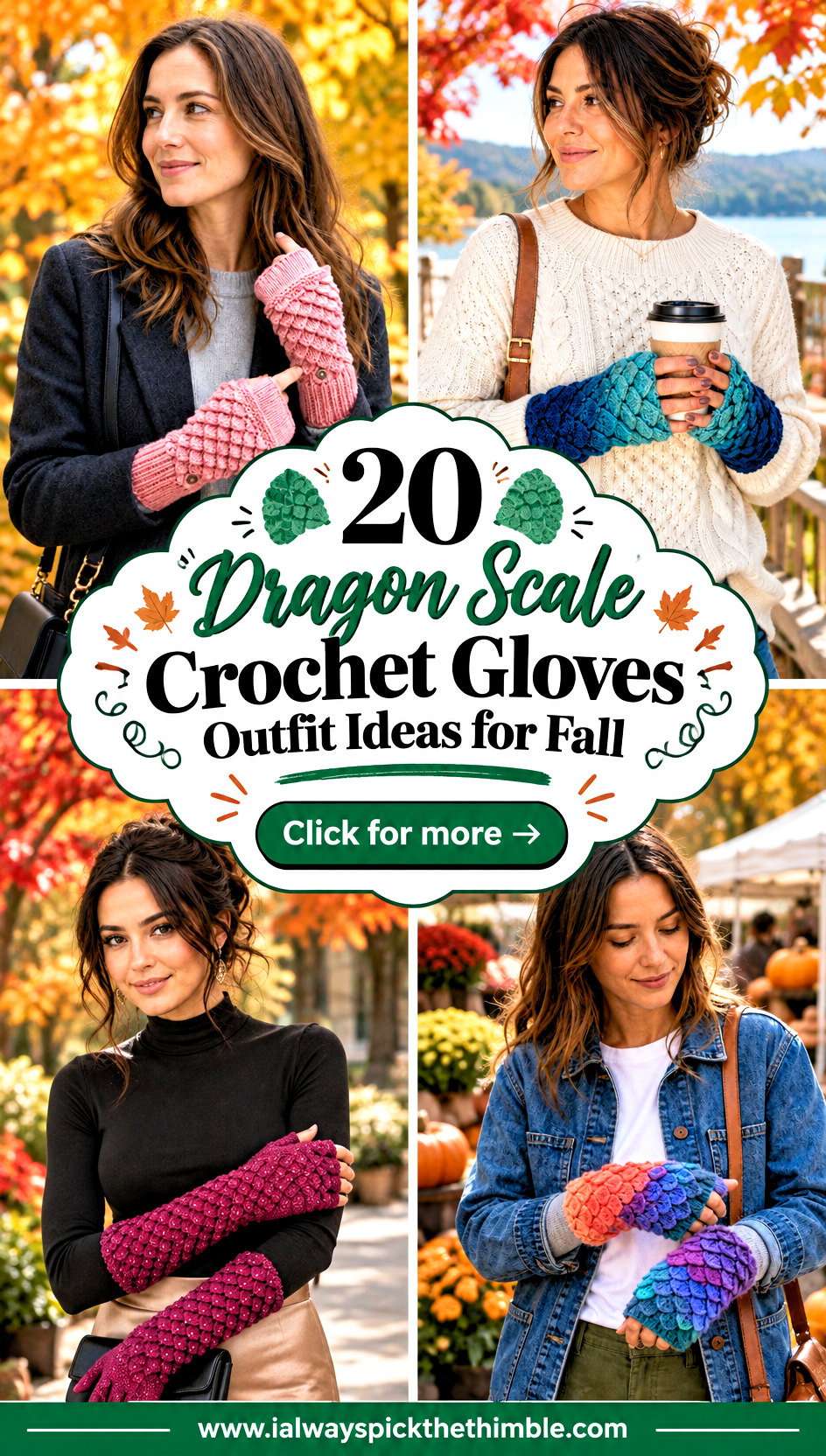 20 Dragon Scale Crochet Gloves Outfit Ideas for Fall - 20 Dragon Scale Crochet Gloves Outfit Ideas for Fall