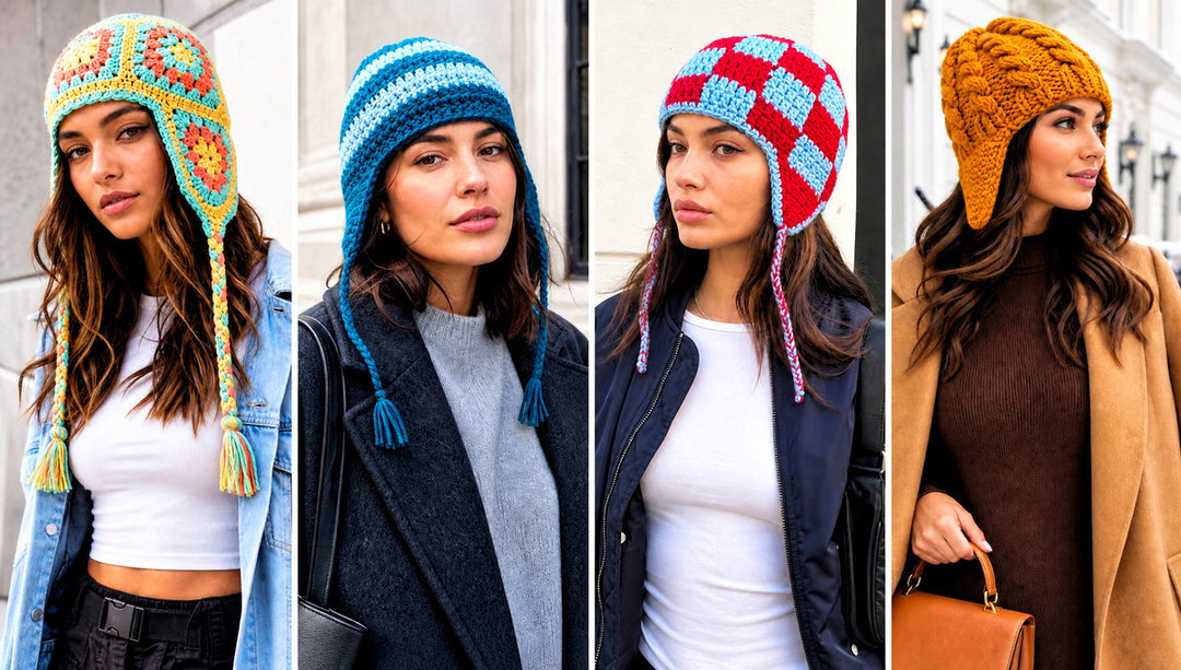 20 Earflap Crochet Beanie Outfit Ideas for Chilly Mornings