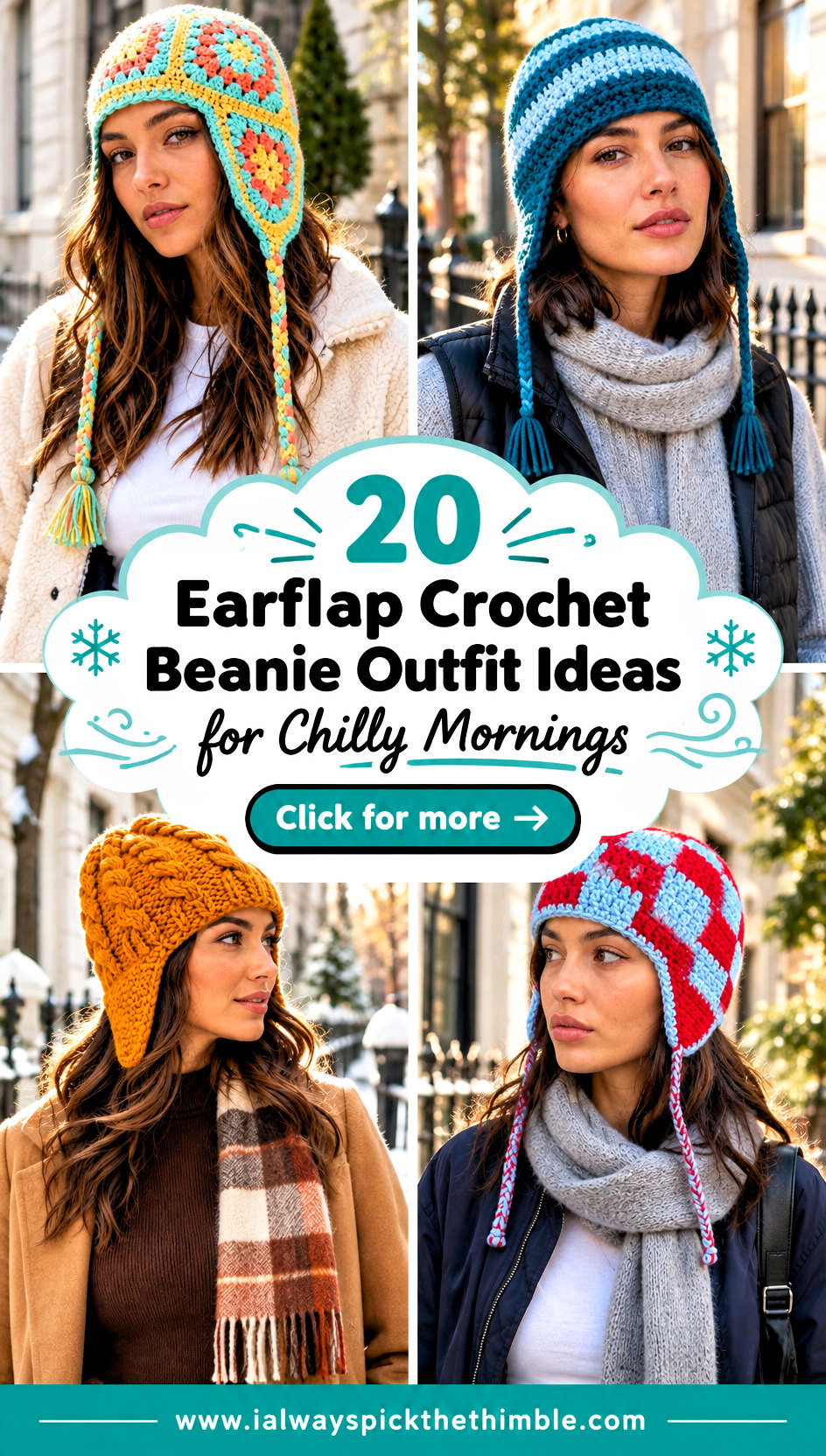 20 Earflap Crochet Beanie Outfit Ideas for Chilly Mornings - 20 Earflap Crochet Beanie Outfit Ideas for Chilly Mornings