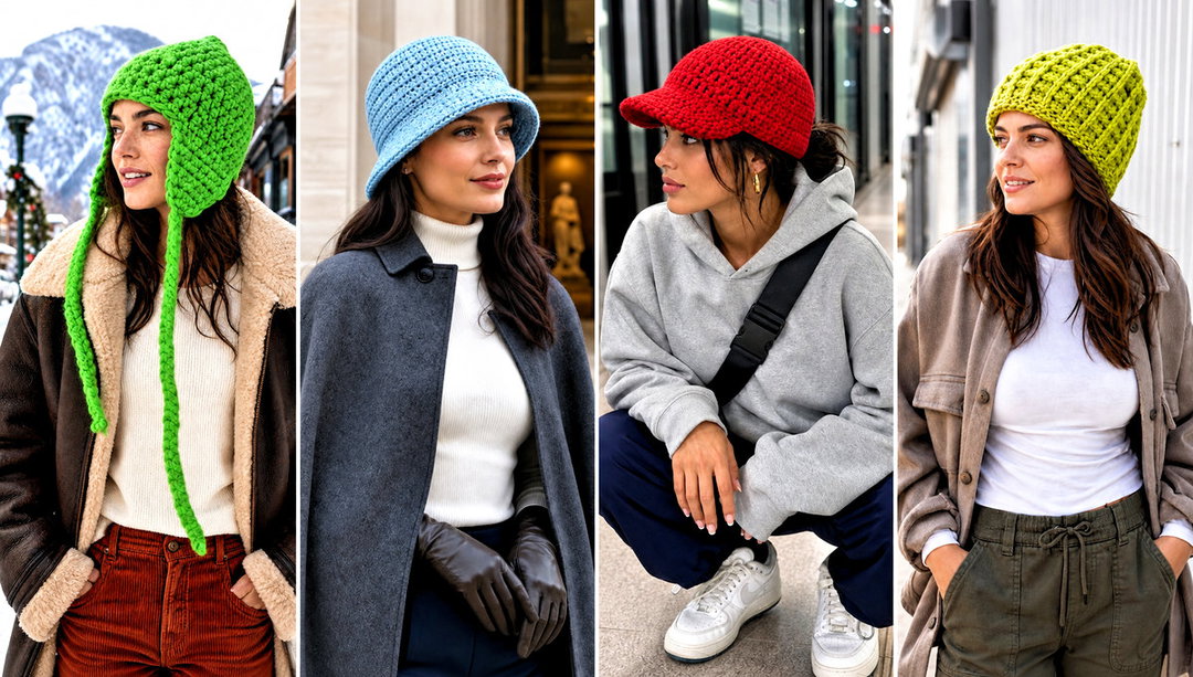 20 Easy Chunky Crochet Hat Outfit Ideas for Cozy Errands
