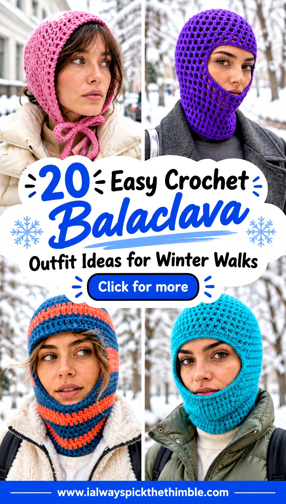 20 Easy Crochet Balaclava Outfit Ideas for Winter Walks - 20 Easy Crochet Balaclava Outfit Ideas for Winter Walks