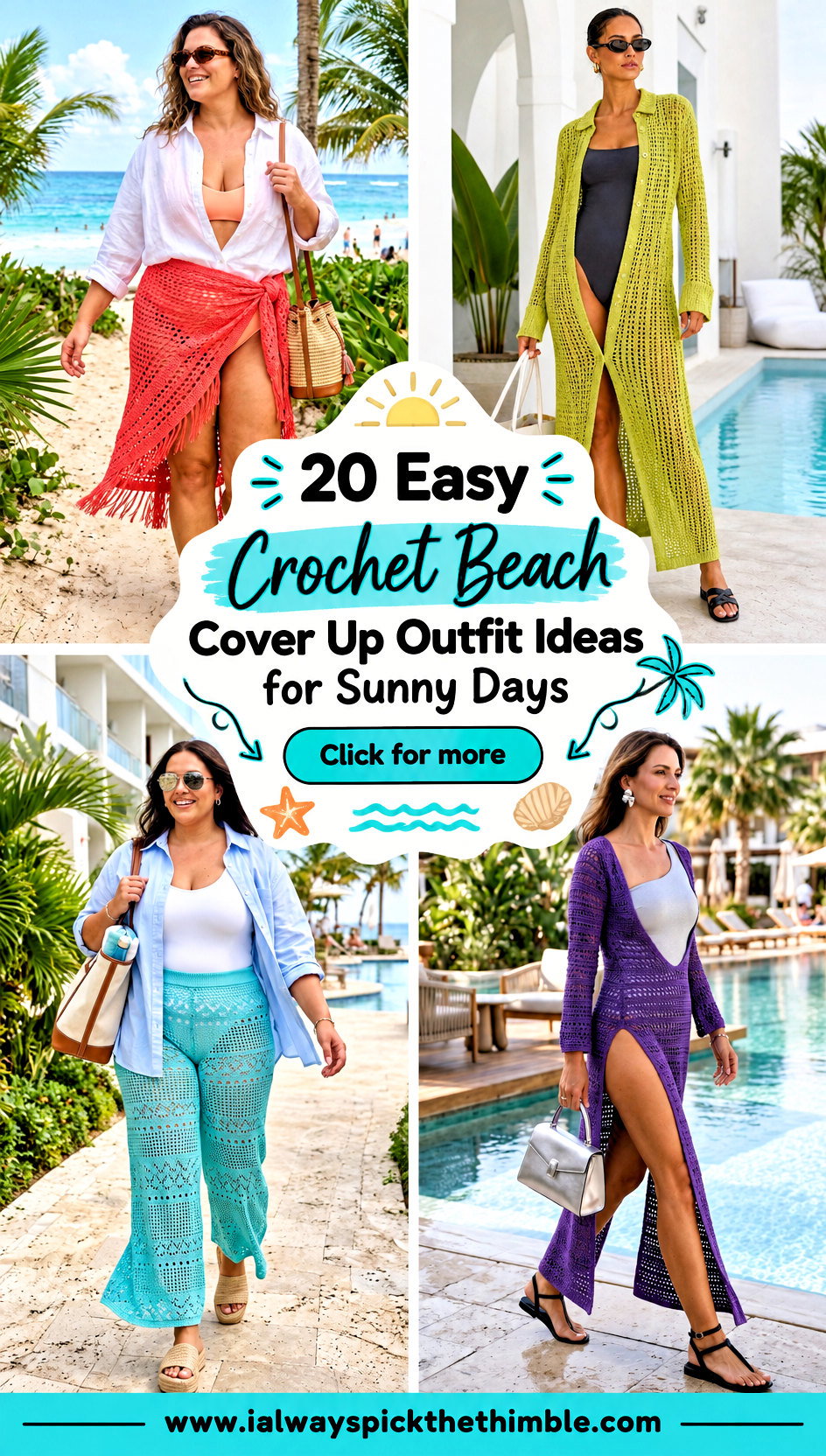 20 Easy Crochet Beach Cover Up Outfit Ideas for Sunny Days - 20 Easy Crochet Beach Cover Up Outfit Ideas for Sunny Days