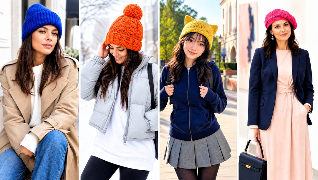 20 Easy Crochet Beanies Outfit Ideas for Weekend Wear