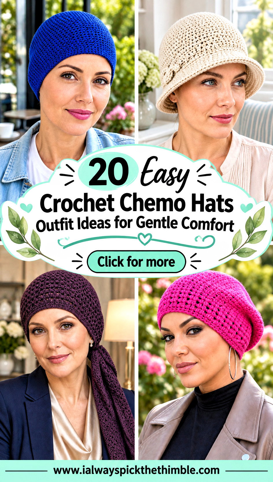 20 Easy Crochet Chemo Hats Outfit Ideas for Gentle Comfort - 20 Easy Crochet Chemo Hats Outfit Ideas for Gentle Comfort