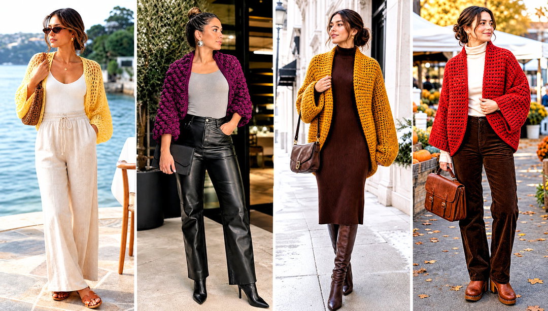 20 Easy Crochet Cocoon Shrug Outfit Ideas for Light Layers