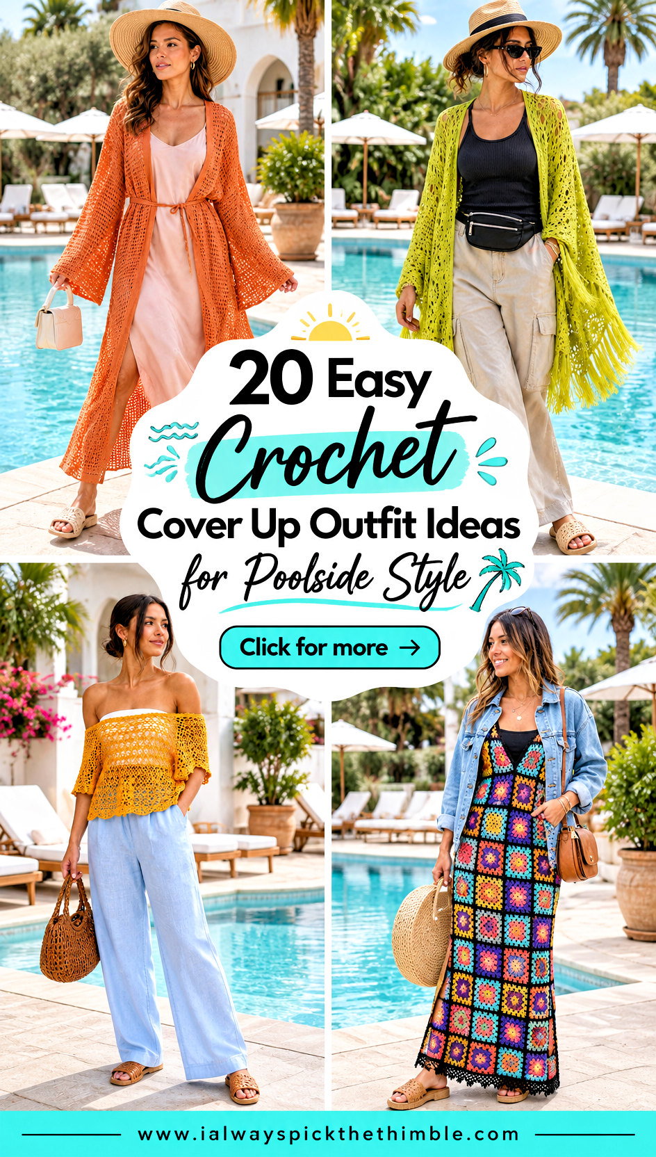 20 Easy Crochet Cover Up Outfit Ideas for Poolside Style - 20 Easy Crochet Cover Up Outfit Ideas for Poolside Style