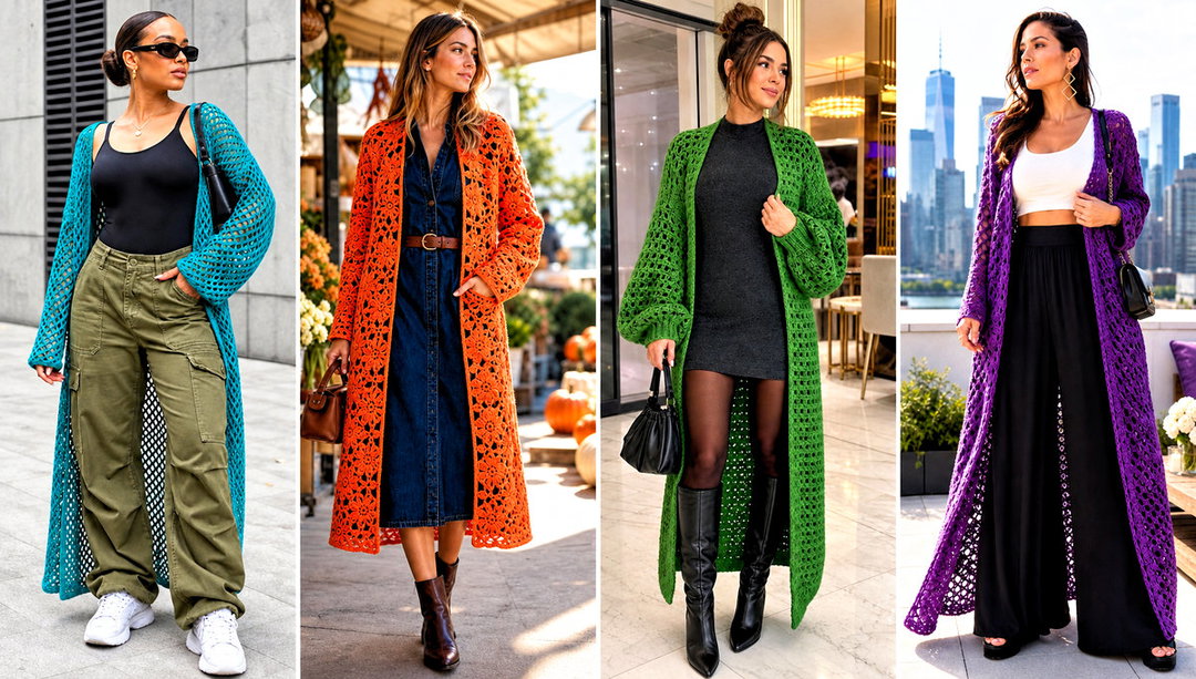 20 Easy Crochet Duster Outfit Ideas for Flowy Everyday Style