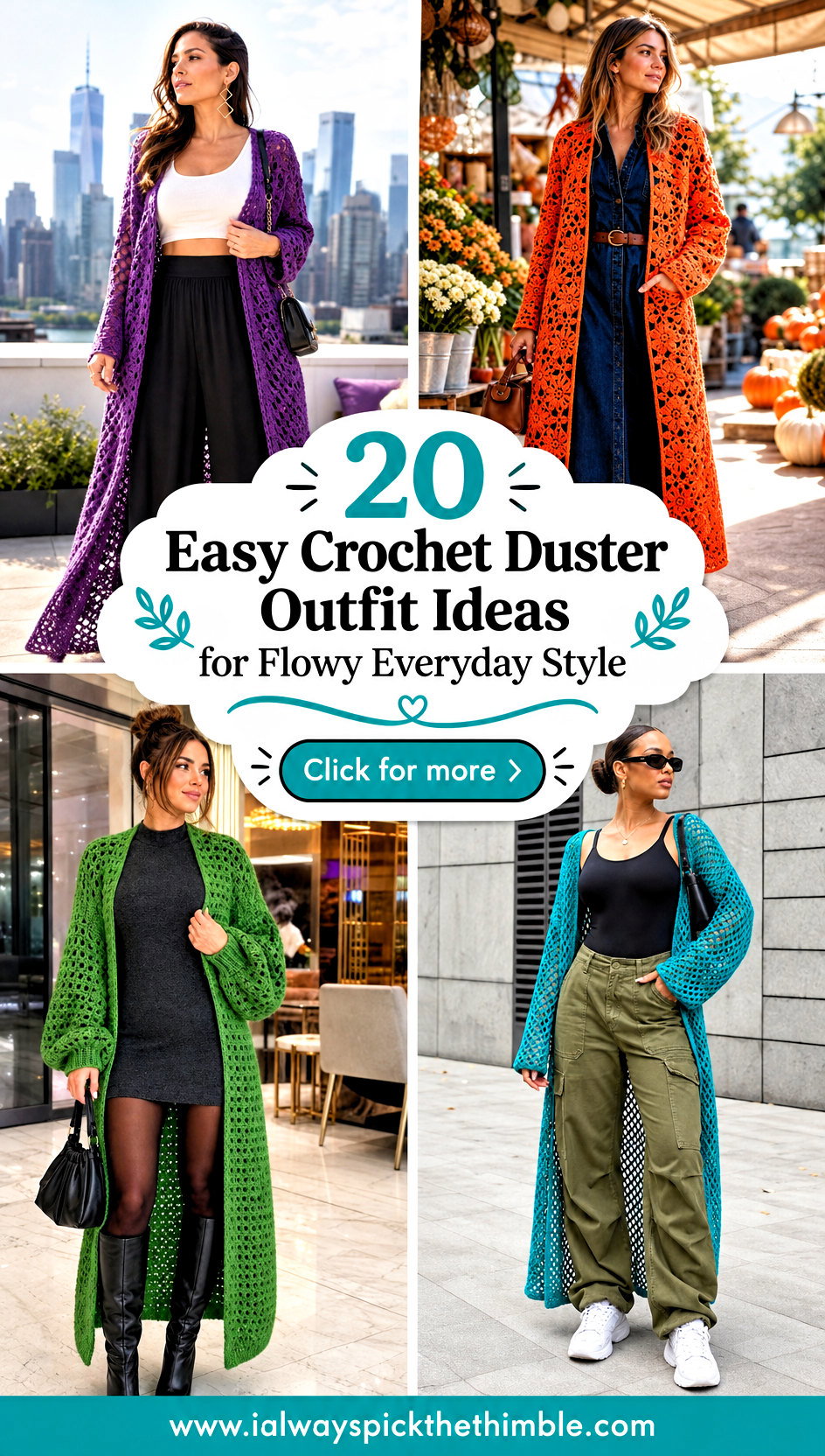 20 Easy Crochet Duster Outfit Ideas for Flowy Everyday Style - 20 Easy Crochet Duster Outfit Ideas for Flowy Everyday Style