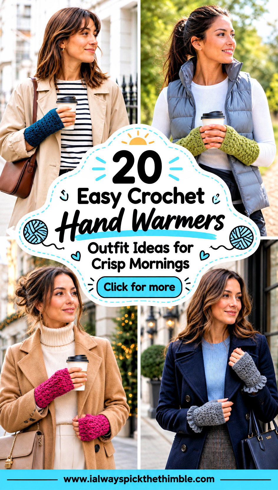 20 Easy Crochet Hand Warmers Outfit Ideas for Crisp Mornings - 20 Easy Crochet Hand Warmers Outfit Ideas for Crisp Mornings