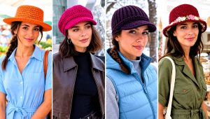 20 Easy Crochet Hats With Brim Outfit Ideas for Sunny Days
