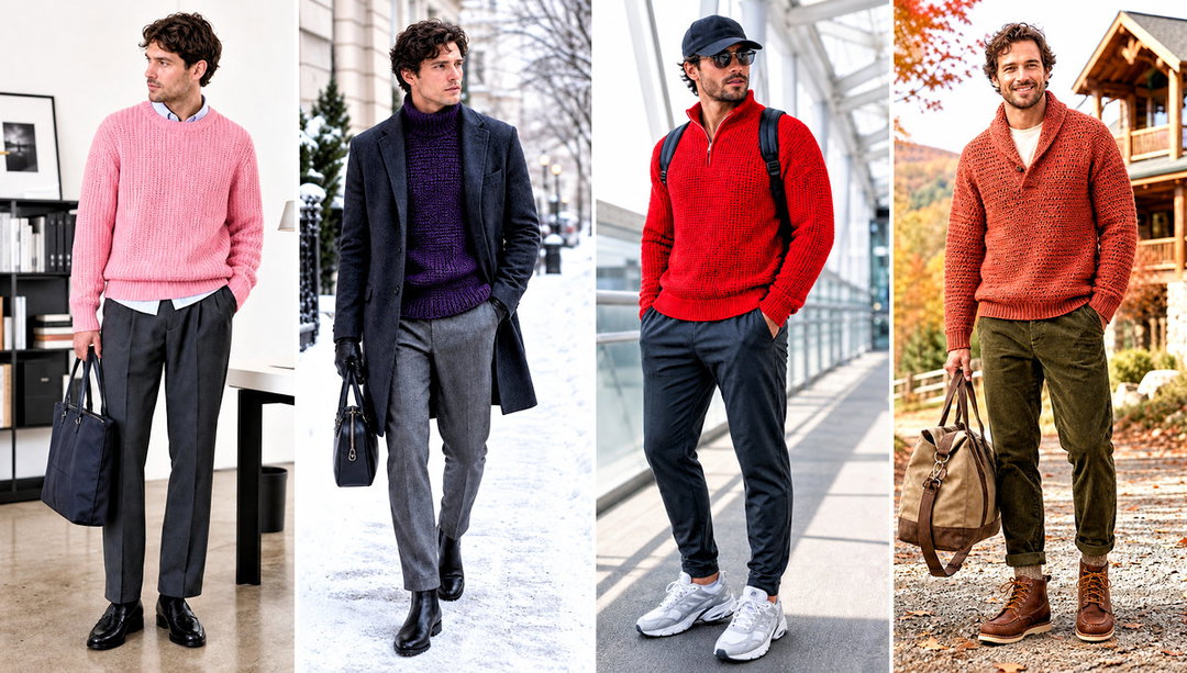 20 Easy Crochet Mens Sweater Outfit Ideas for Relaxed Days