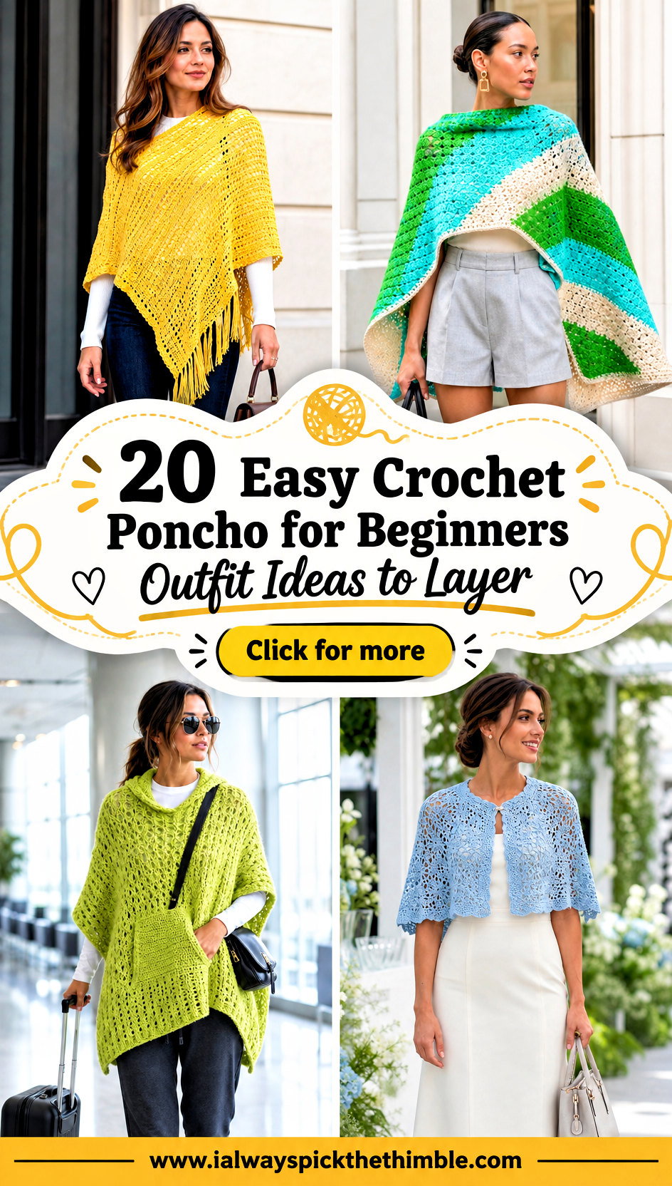 20 Easy Crochet Poncho for Beginners Outfit Ideas to Layer - 20 Easy Crochet Poncho for Beginners Outfit Ideas to Layer