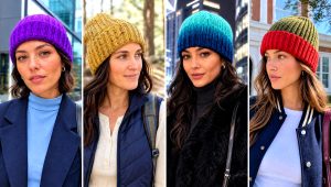 20 Easy Crochet Ribbed Beanie Outfit Ideas for Snowy Days