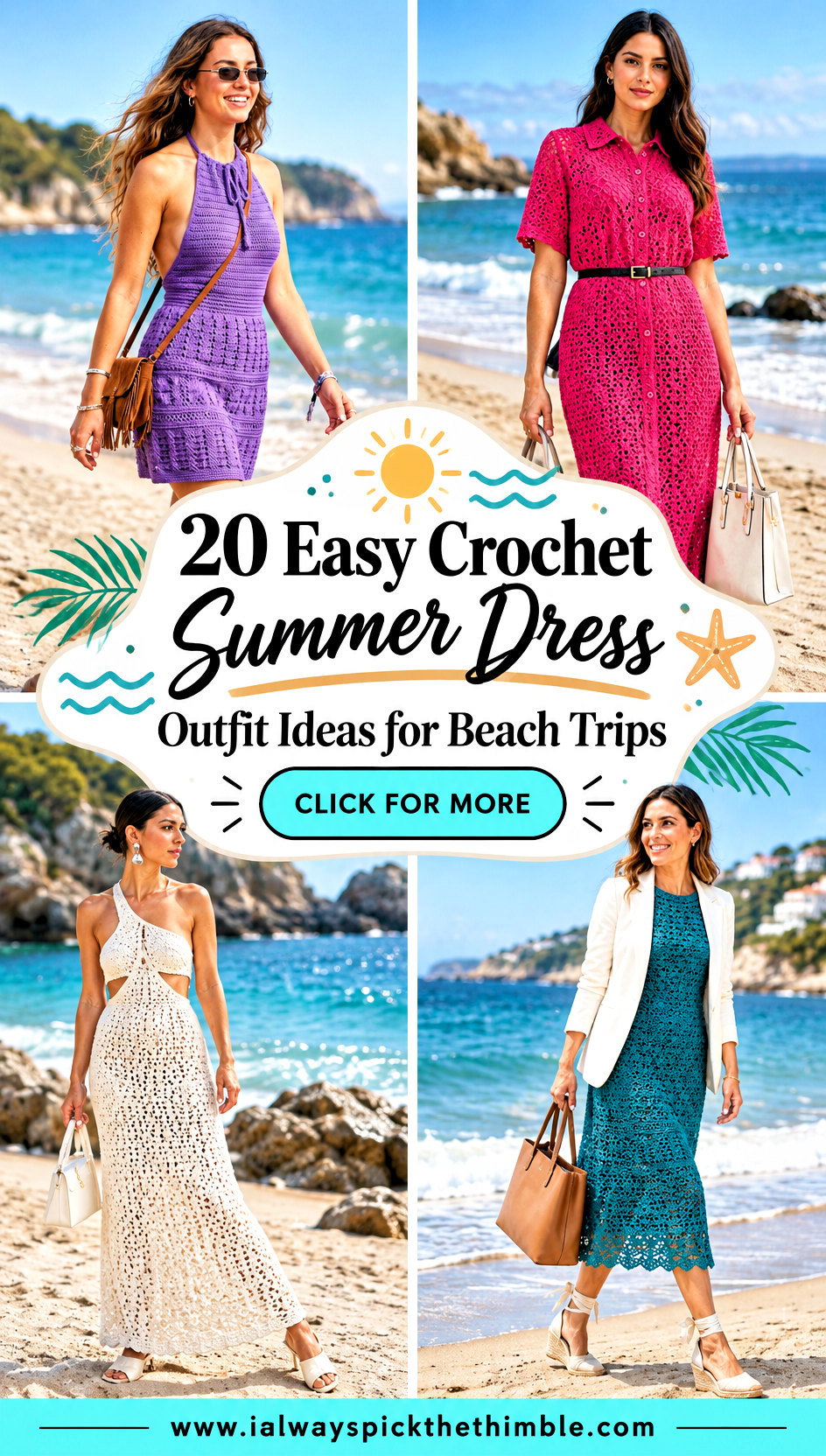 20 Easy Crochet Summer Dress Outfit Ideas for Beach Trips - 20 Easy Crochet Summer Dress Outfit Ideas for Beach Trips