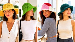 20 Easy Crochet Sun Hat Outfit Ideas for Sunny Walks