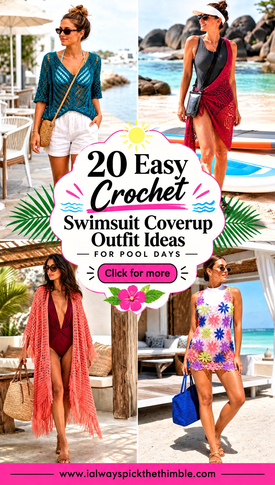 20 Easy Crochet Swimsuit Coverup Outfit Ideas for Pool Days - 20 Easy Crochet Swimsuit Coverup Outfit Ideas for Pool Days
