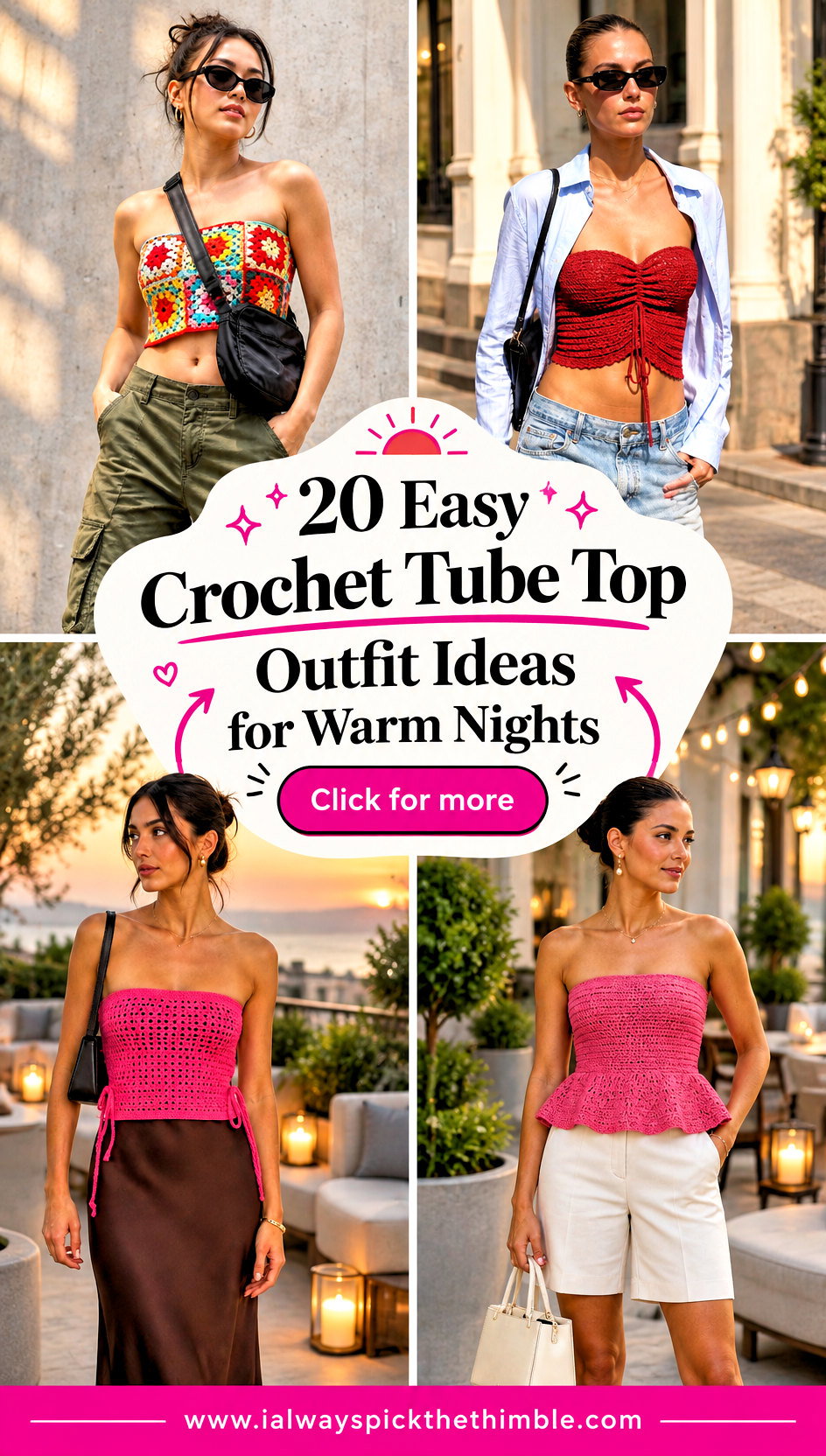 20 Easy Crochet Tube Top Outfit Ideas for Warm Nights - 20 Easy Crochet Tube Top Outfit Ideas for Warm Nights