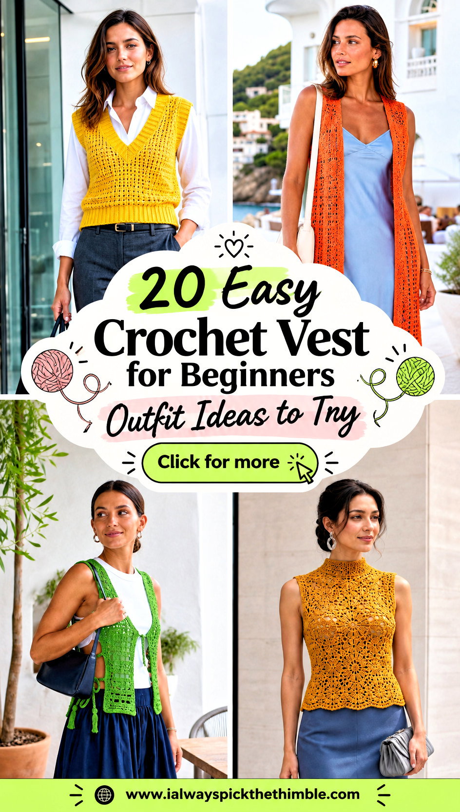 20 Easy Crochet Vest for Beginners Outfit Ideas to Try - 20 Easy Crochet Vest for Beginners Outfit Ideas to Try