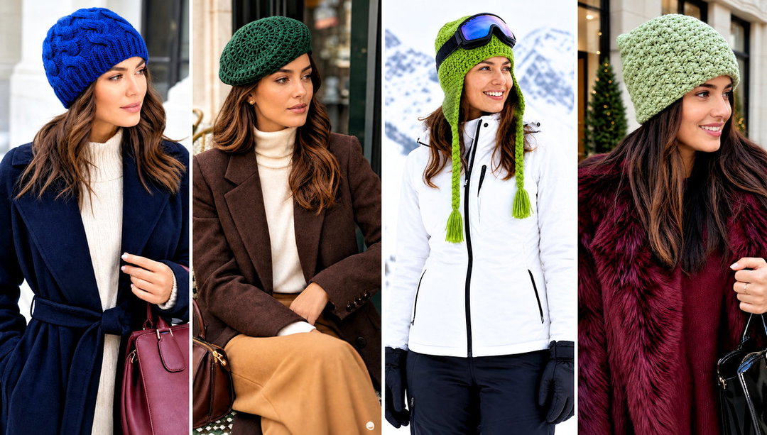 20 Easy Crochet Winter Hat Outfit Ideas for Cold Commutes