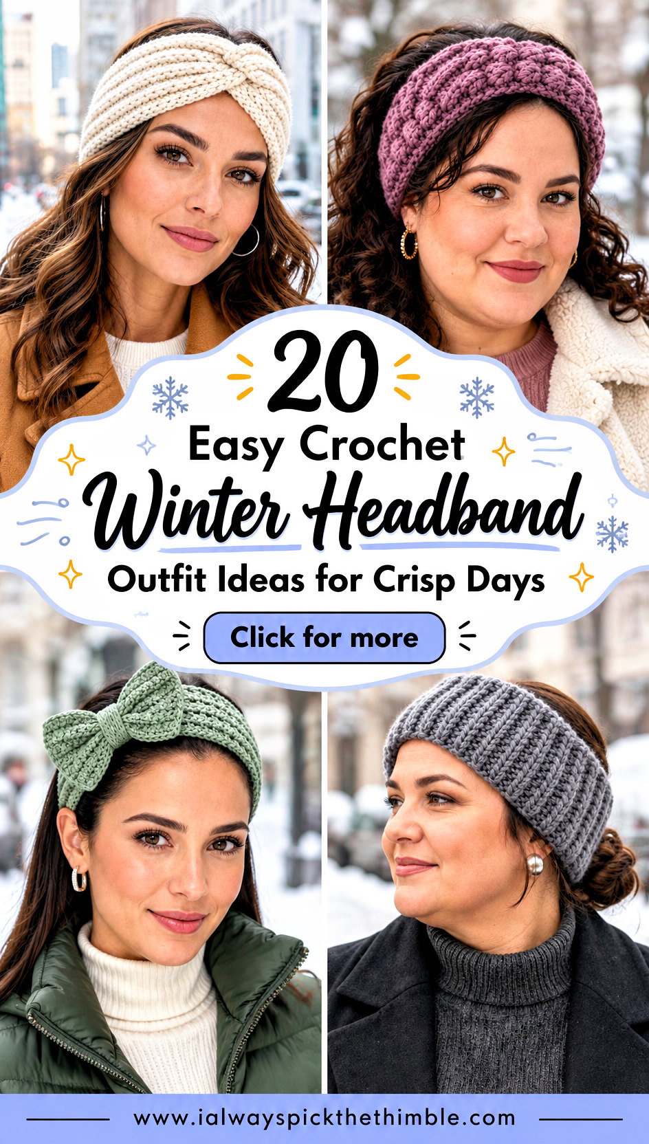 20 Easy Crochet Winter Headband Outfit Ideas for Crisp Days - 20 Easy Crochet Winter Headband Outfit Ideas for Crisp Days