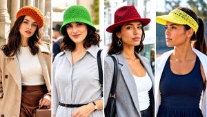 20 Easy Crocheted Hats Outfit Ideas for Winter Days