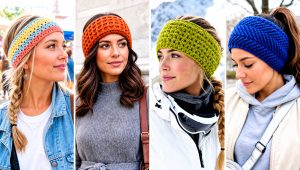 20 Easy Crocheted Headbands Ear Warmers Outfit Ideas