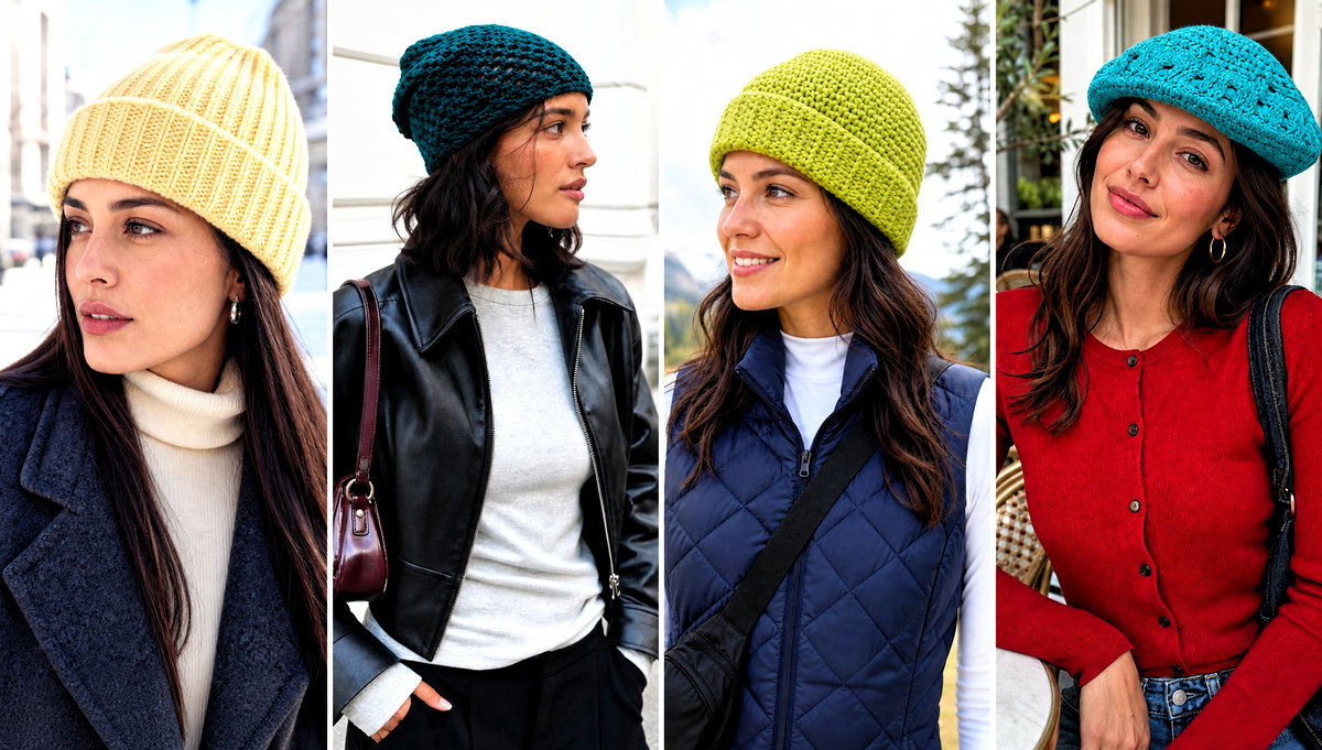 20 Easy Simple Crochet Hats for Beginners Outfit Ideas