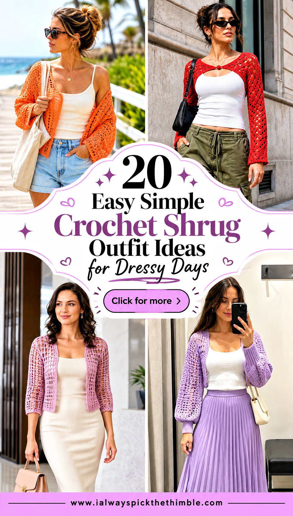 20 Easy Simple Crochet Shrug Outfit Ideas for Dressy Days - 20 Easy Simple Crochet Shrug Outfit Ideas for Dressy Days